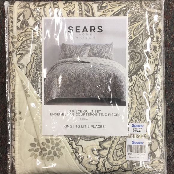 Sears Bedding 3 Pc Quilt Set King Poshmark